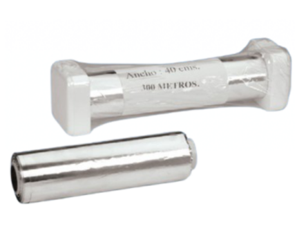 Bobinas de papel de aluminio industrial para uso alimentario profesional carnicería hostelería MR-80 MR-90