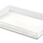 Cubeta apilable 60x40x17 de 33L con tapa