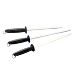 Chaira profesional redonda para afilar cuchillos de carnicería y hostelería 20 25 30 cm