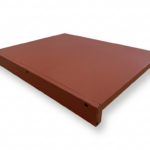 Guía lateral de polietileno PE500 roja para tabla de corte profesional carnicería