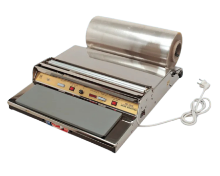 Máquina retractiladora MR-4 con placa de calor resistencia corte 45 cm carnicería hostelería