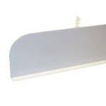 Separador blanco 15x75 cm para vitrina y mostrador carnicería charcutería hostelería ref X-0200