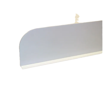 Separador blanco 15x75 cm para vitrina y mostrador carnicería charcutería hostelería ref X-0200