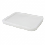 Tapa cubeta apilable CCT-39 39,5x29,5 cm HDPE blanca alimentaria carnicería hostelería