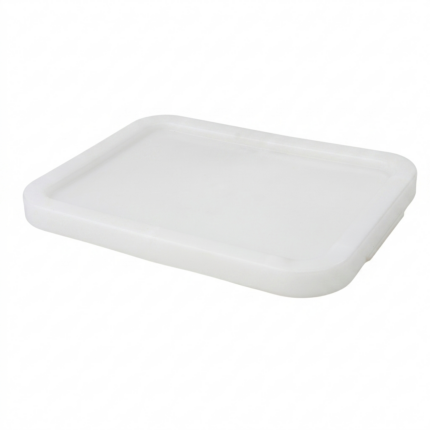Tapa cubeta apilable CCT-39 39,5x29,5 cm HDPE blanca alimentaria carnicería hostelería