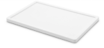 Tapa cubeta apilable CCT-60 60x40 cm HDPE blanca alimentaria carnicería hostelería