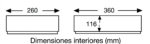 Dimensiones interiores cajón apilable CC-10 40x30x12 cm 11 litros HDPE blanco alimentario