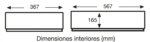 Dimensiones interiores cajón apilable CC-33 60 x 40 x 17 cm 33 litros HDPE blanco alimentario