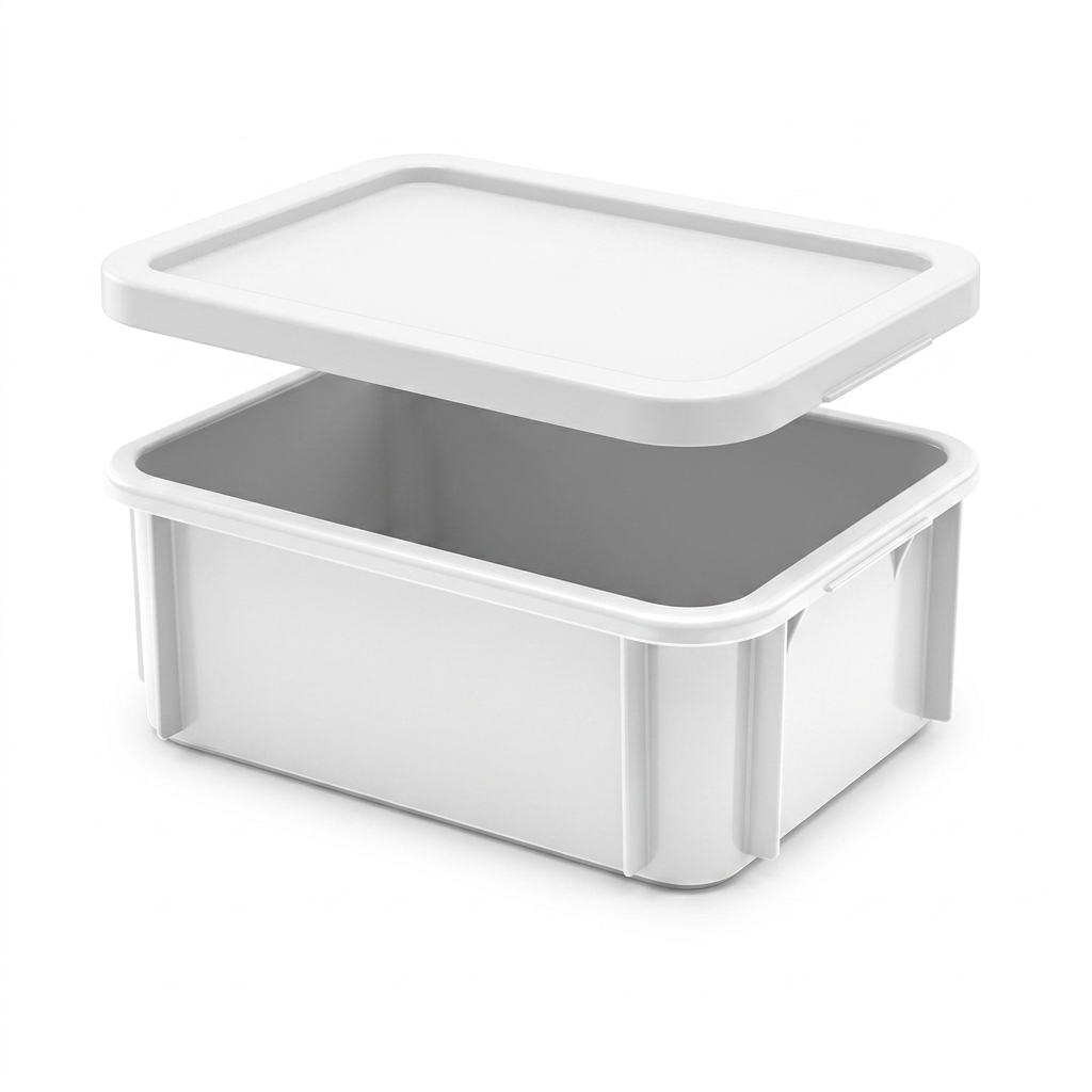 Pack CC-12 CCT-39 Pack cubeta apilable blanca CC-12 12 litros con tapa CCT-39 HDPE alimentario carnicería hostelería