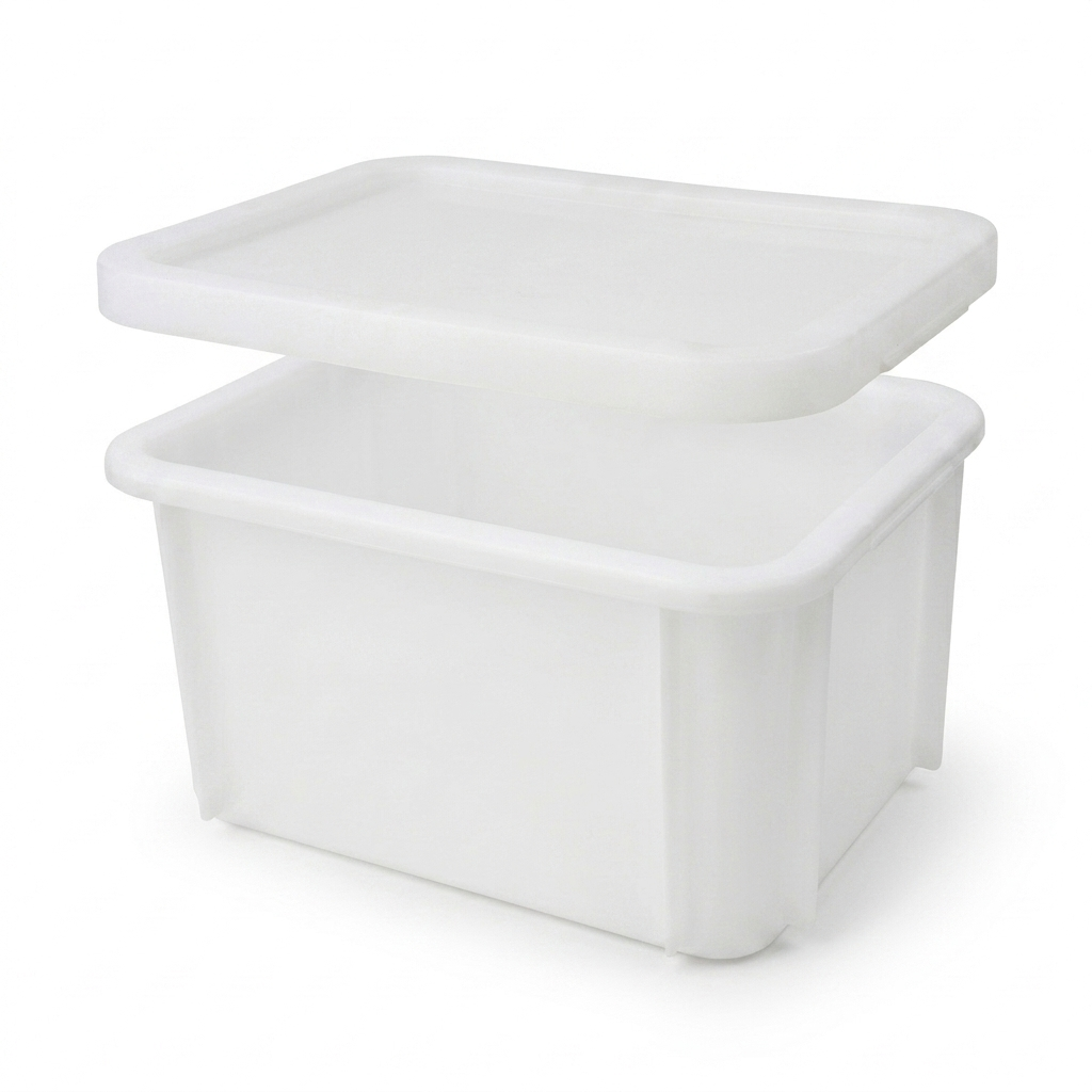 Pack CC-16 CCT-39 Pack cubeta apilable blanca CC-16 15 litros con tapa CCT-39 HDPE alimentario carnicería hostelería