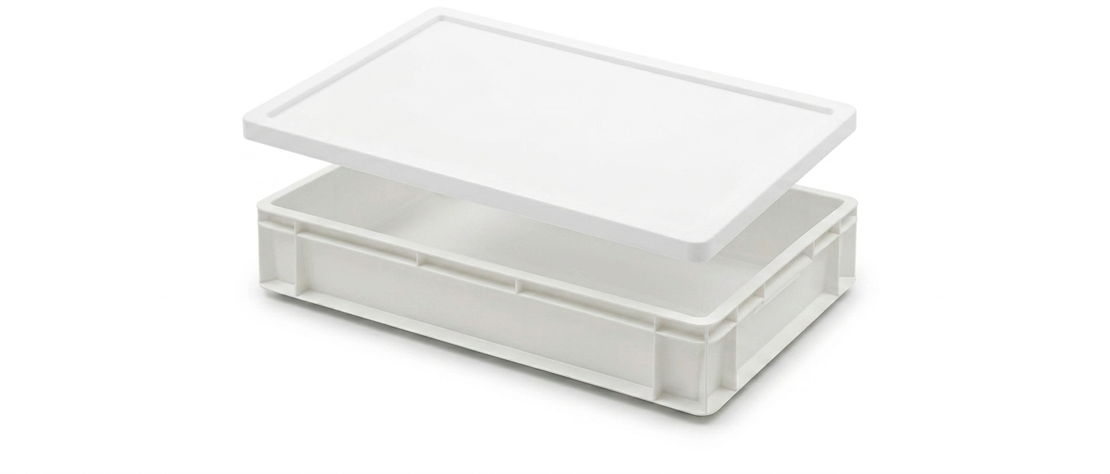 Pack CC-21 CCT-60 Pack cubeta apilable blanca CC-21 23 litros con tapa CCT-60 HDPE alimentario carnicería hostelería