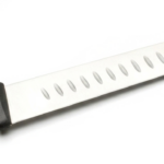 Cuchillo carnicero alveolado 35,5 cm mango inyectado negro uso profesional