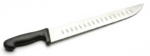 Cuchillo carnicero alveolado 35,5 cm mango inyectado negro uso profesional