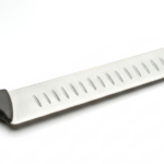 Cuchillo carnicero alveolado 39,5 cm mango inyectado negro uso profesional
