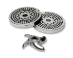 Placa inox recambio picadora boca 12 con cuchilla carnicería profesional