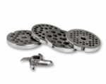 Placa inox recambio picadora boca 8 y cuchilla carnicería profesional