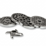 Placa inox recambio picadora boca 8 y cuchilla carnicería profesional